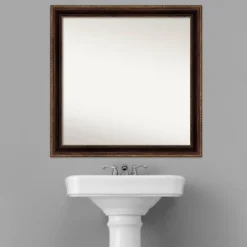 30" X 30" Non-Beveled Corded Bathroom Wall Mirror Bronze - Amanti Art 17 30" X 30" Non-Beveled Corded Bathroom Wall Mirror Bronze - Amanti Art -Lunara Bath Store GUEST e38594c8 3c8f 4a0b 90fe e32a5448c2bb