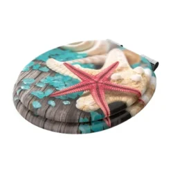 Sanilo Round Molded Wood Toilet Seat With No Slam, Slow, Soft Close Lid, Stainless Steel Hinges, Unique Fun Decorative Design, Vintage Wood Grain -Lunara Bath Store GUEST e39b1d3a 6b1a 41c0 a962 08d3e8272d9e