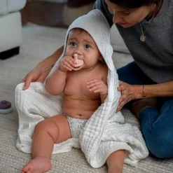 2 Pack Baby Hooded Muslin Cotton Towel For Kids By Comfy Cubs -Lunara Bath Store GUEST e64fe2f6 5d1f 4ce1 a4f6 f5c6b8985e6e