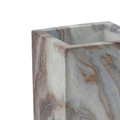 Agate Square Bathroom Tumbler - Elle Décor 4 Agate Square Bathroom Tumbler - Elle Décor - Image 2