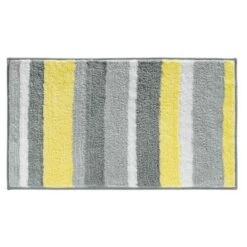 MDesign Striped Microfiber Bathroom Spa Mat Rugs/Runner, Set Of 3 -Lunara Bath Store GUEST e695b1e3 f090 4b87 9c3e 794b60d65a5d