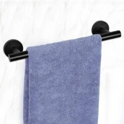 Unique Bargains Towel Bar Wall Mounted Stainless Steel Towel Hanger For Bathroom Stainless Steel Shower Caddies 1 Pc