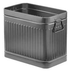 MDesign Metal Rectangle Trash Can Wastebasket, Garbage Bin, Handles -Lunara Bath Store GUEST ed5844be 69af 484d b1c3 d2e58727caf0