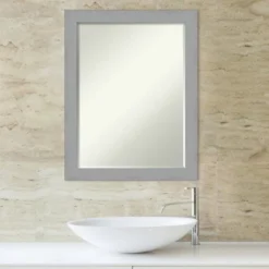 Brushed Petite Bevel Bathroom Wall Mirror -Lunara Bath Store GUEST ee9b91a4 c36a 41d8 818c 8e5b3139ab2b