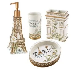 Avanti Paris Botanique 4 Pc Bath Accessory Set