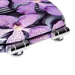 Sanilo Round Molded Wood Toilet Seat With No Slam, Slow, Soft Close Lid, Stainless Steel Hinges, Unique Fun Decorative Design, Vintage Wood Grain -Lunara Bath Store GUEST f33babbc a4f3 46dc 8473 5746312516ce