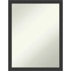 Mezzanotte Black Non-Beveled Wood Bathroom Wall Mirror -Lunara Bath Store GUEST f7391490 0300 40ce 9dde 274253b2eb03