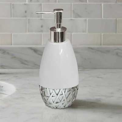 Bali Resin Tall Liquid Soap Dispenser - Nu Steel 4 Bali Resin Tall Liquid Soap Dispenser - Nu Steel - Image 2